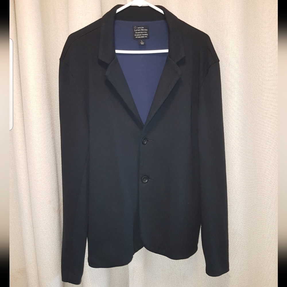 Lucky Brand cotton blazer, navy color